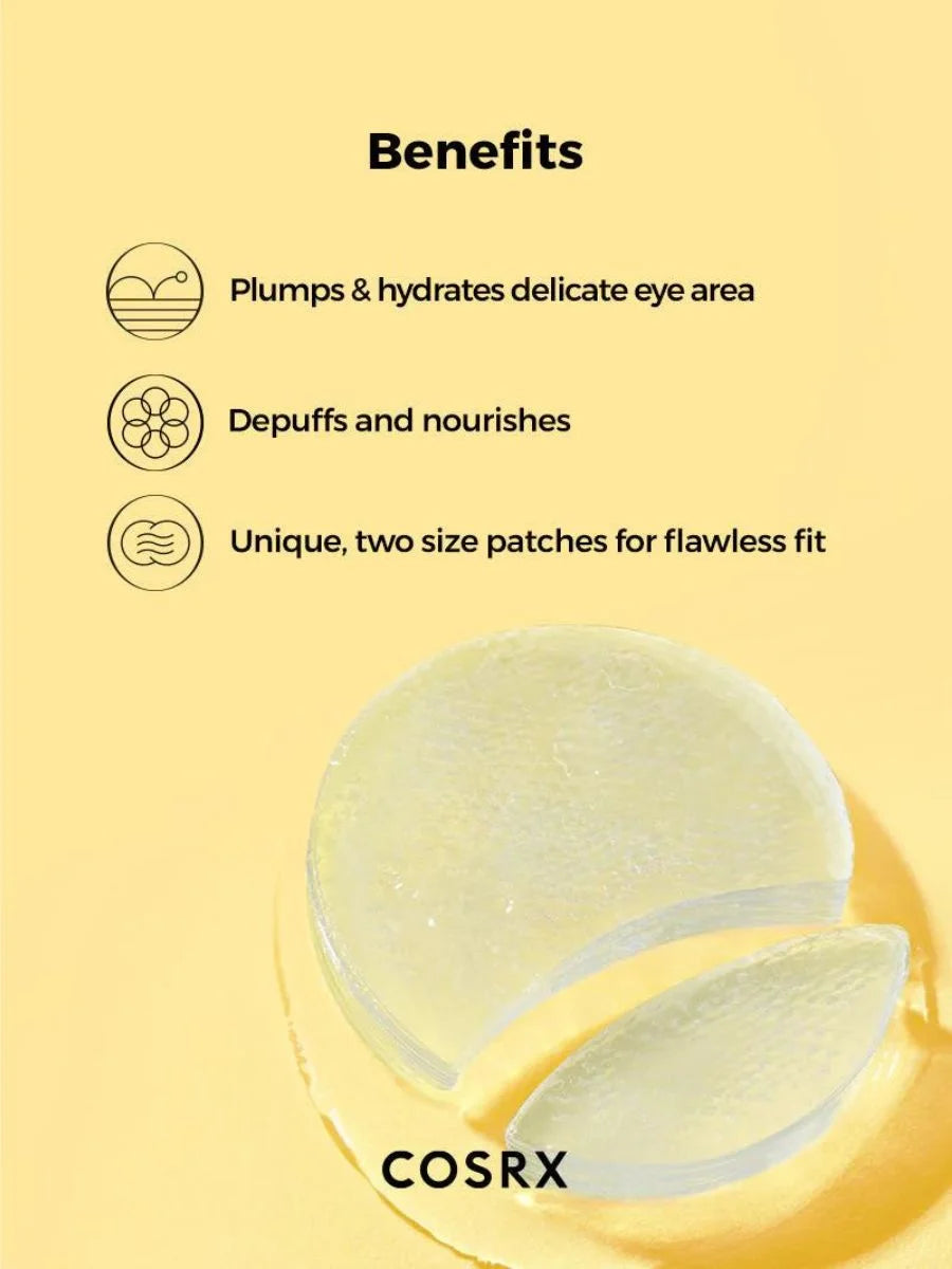 COSRX Advanced Snail Hydrogel Eye Patch (60pcs) – Hydrating and Soothing Eye Patches with Snail Secretion Filtrate for Puffiness and Dark Circles