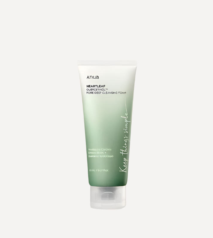 Anua Heartleaf Pore Deep Cleansing Foam (150ml) – Deep Cleansing and Pore-Refining Foam with Heartleaf Extract for Sensitive Skin