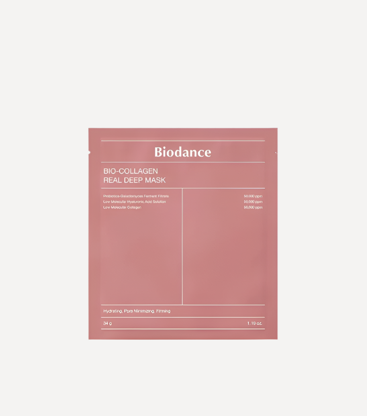 BIODANCE Bio-Collagen Real Deep Mask (4 units) – Firming and Anti-Aging Sheet Masks with Collagen for Radiant Skin