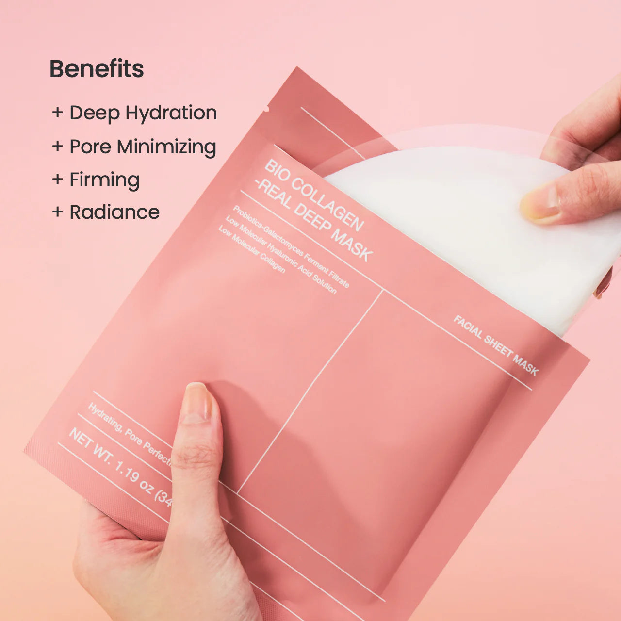 BIODANCE Bio-Collagen Real Deep Mask (4 units) – Firming and Anti-Aging Sheet Masks with Collagen for Radiant Skin