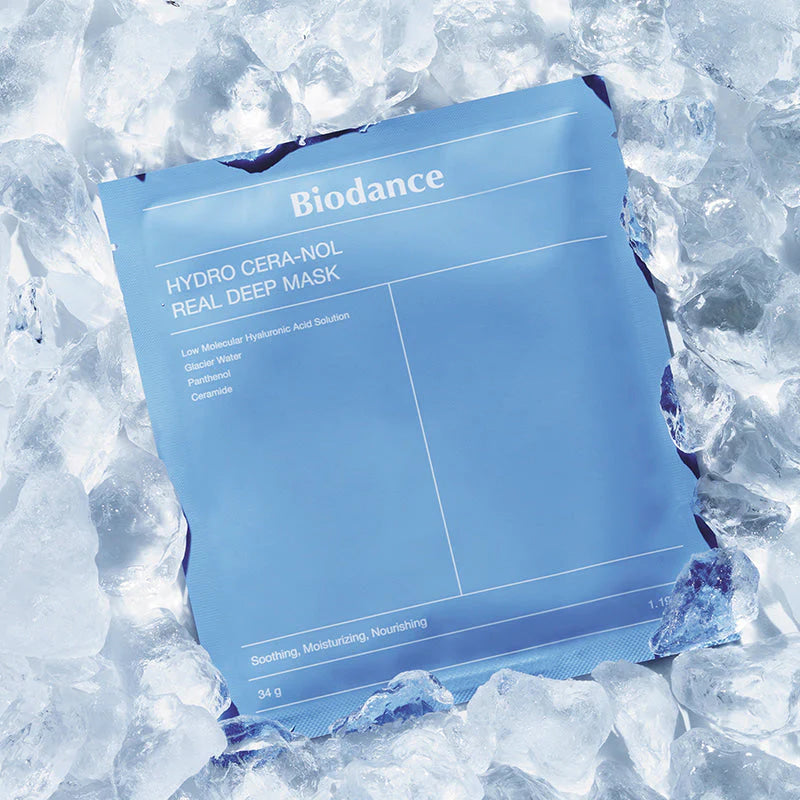 BIODANCE Hydro Cera-nol Real Deep Mask (4 units) – Intensive Hydrating Sheet Masks with Ceramide for Dry and Sensitive Skin