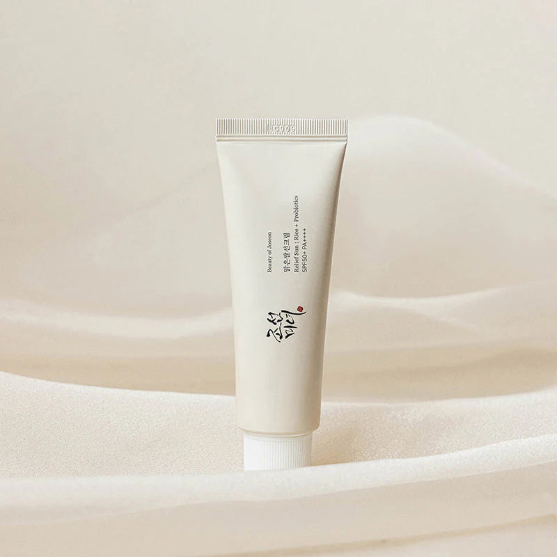 Beauty of Joseon Sunscreen Sun Relief Rice + Probiotics SPF50+ PA++++ – Hydrating and Soothing Korean Sunscreen with Rice Extract and Probiotics