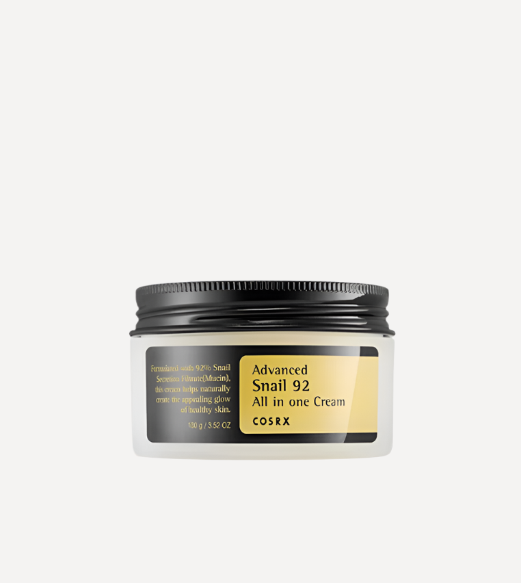 COSRX Advanced Snail 92 All In One Cream – Hydrating and Repairing Moisturizer with 92% Snail Secretion Filtrate for Skin Renewal