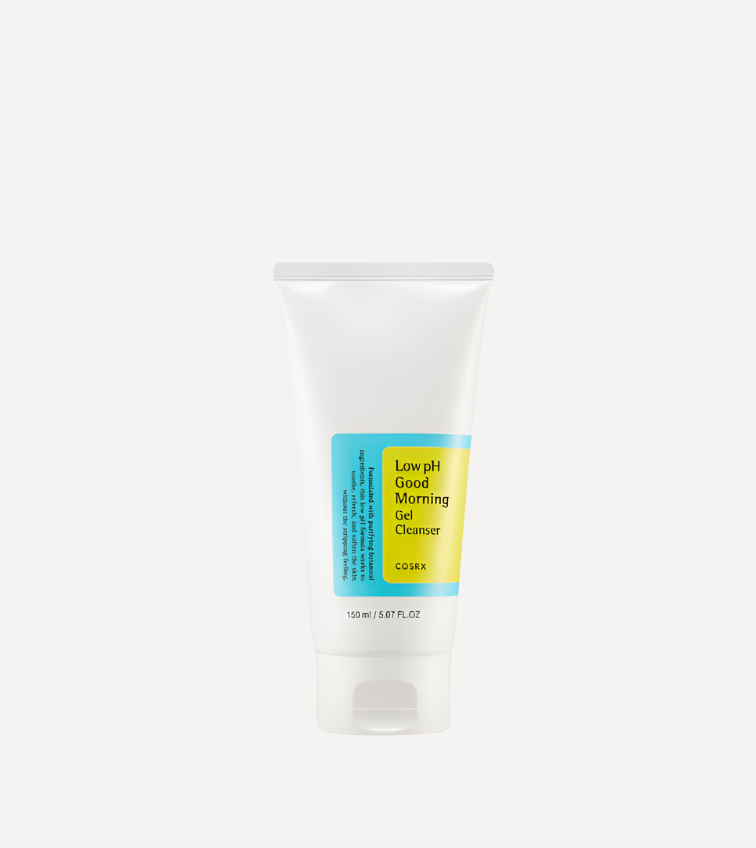 COSRX Low pH Good Morning Gel Cleanser (150ml) – Gentle Foaming Cleanser with Balanced pH for Refreshing and Clear Skin