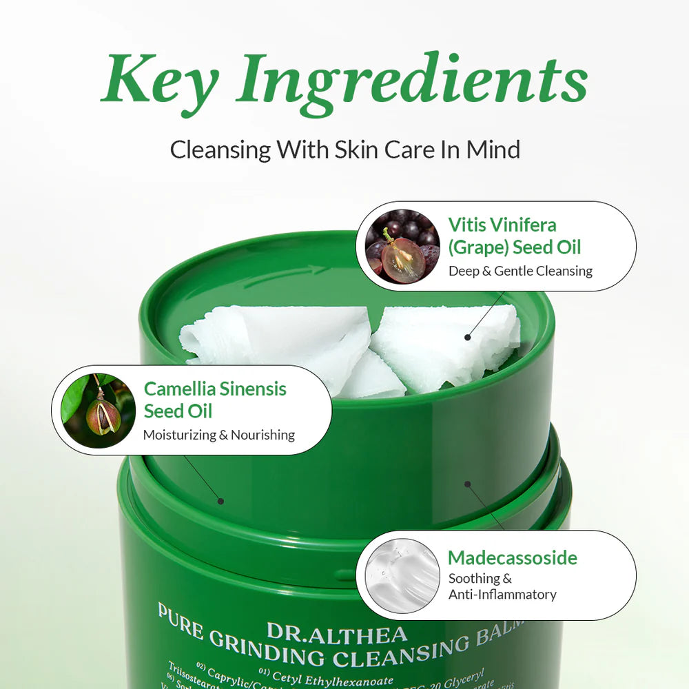 DR.ALTHEA Pure Grinding Cleansing Balm (50ml) – Deep Cleansing Makeup Remover Balm for Smooth and Clean Skin