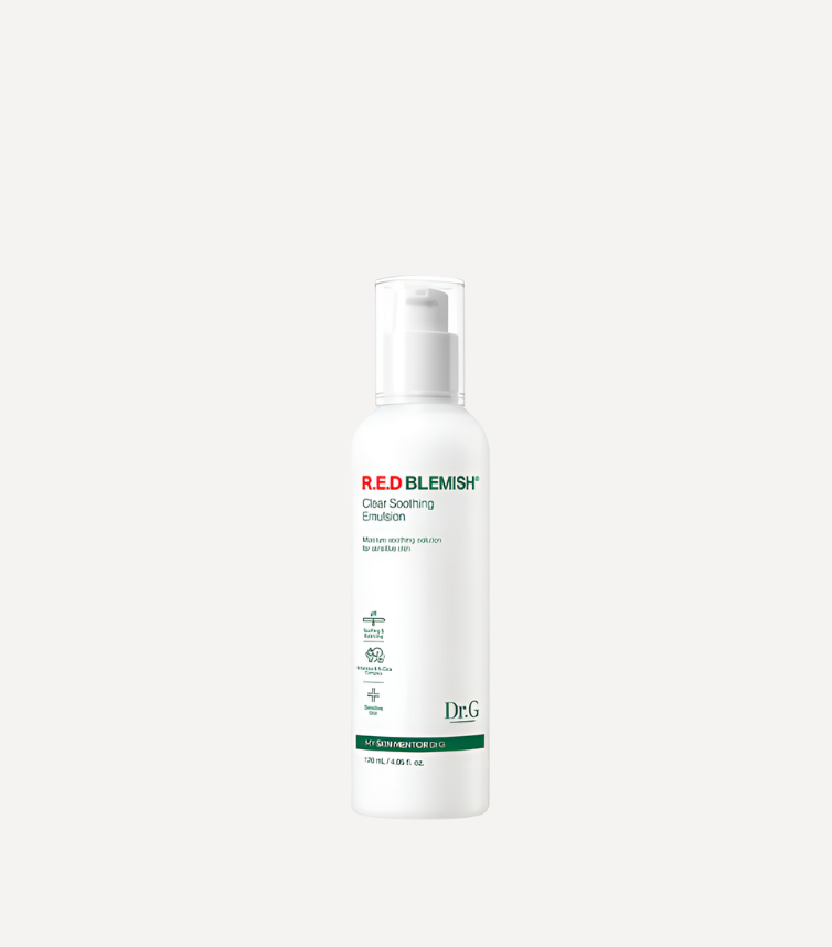 DR.G R.E.D Blemish Clear Soothing Emulsion (120ml) – Lightweight Moisturizer for Acne-Prone and Sensitive Skin with Calming Formula