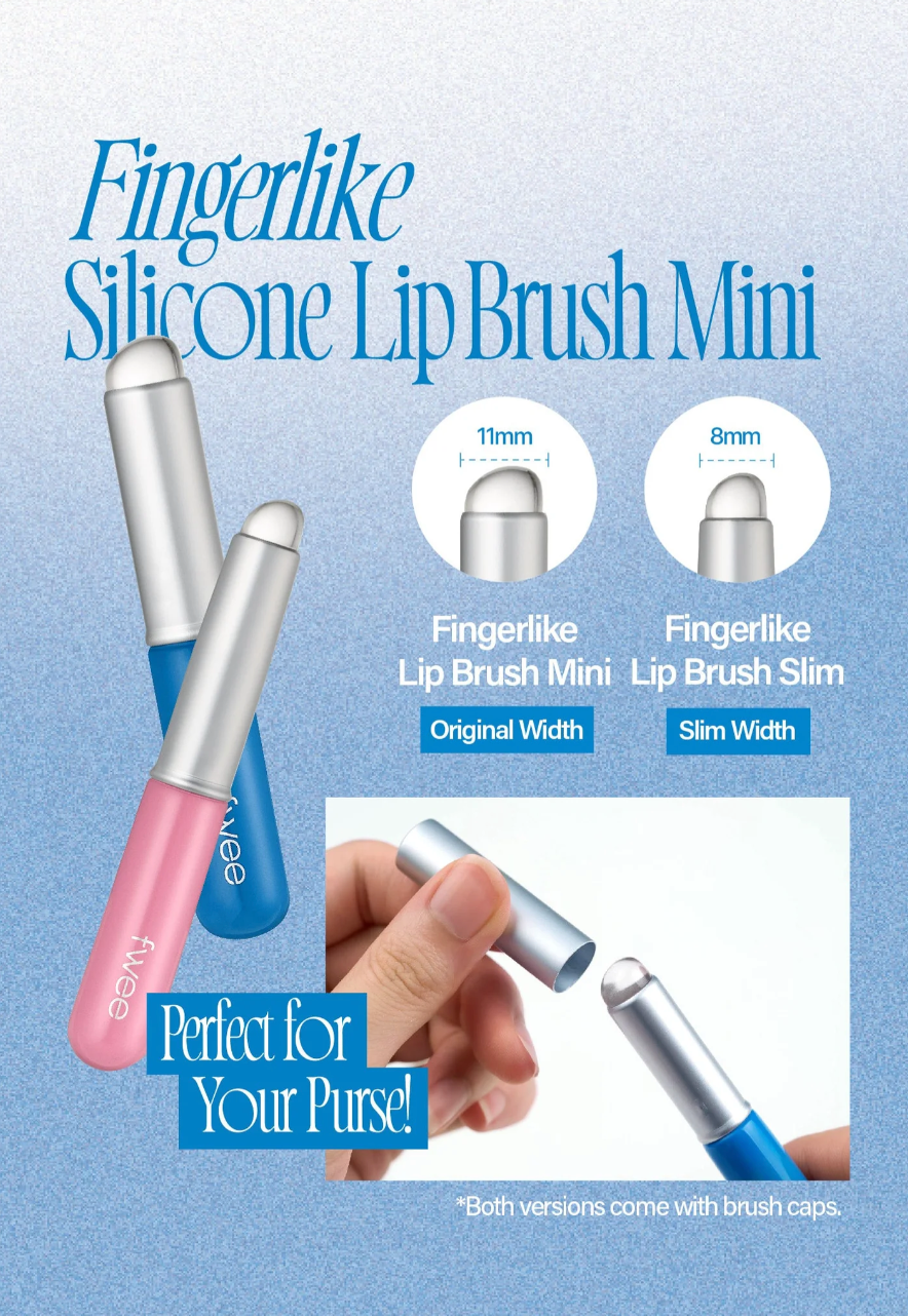 FWEE Fingerlike Silicone Lip Brush Mini – Small Soft Silicone Applicator for Precise Lip Makeup Application
