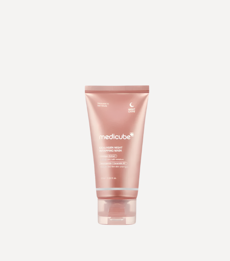 MEDICUBE Collagen Night Wrapping Mask (75ml) – Overnight Firming and Hydrating Mask with Collagen for Skin Renewal