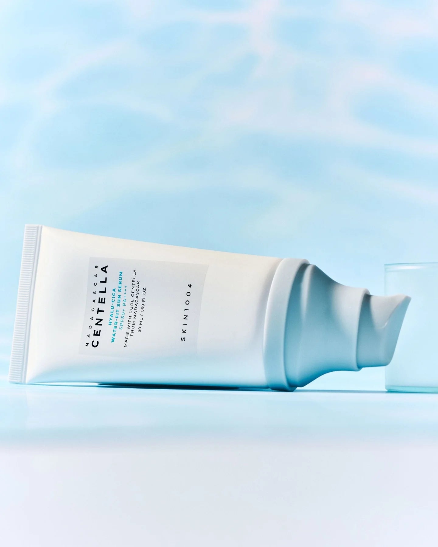 SKIN1004 Hyalu-Cica Water-Fit Sun Serum SPF50+ PA++++ – Lightweight Hydrating Korean Sunscreen with Hyaluronic Acid and Centella