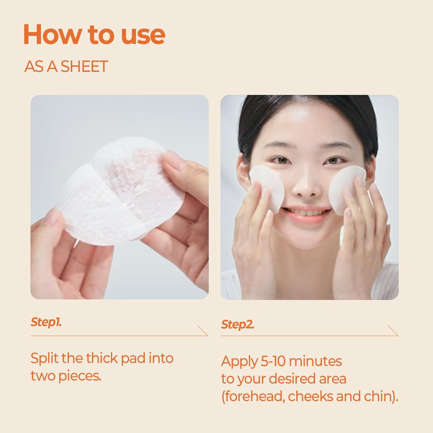 SKINFOOD Carrot Carotene Calming Water Pad (60 Pads) – Soothing Toner Pads with Carrot Extract for Redness and Sensitive Skin