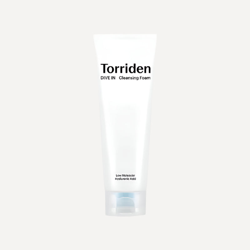 TORRIDEN DIVE-IN Low Molecular Hyaluronic Acid Cleansing Foam (150ml) – Gentle and Hydrating Face Wash with Low Molecular Weight Hyaluronic Acid