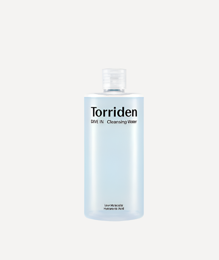 TORRIDEN DIVE-IN Low Molecular Hyaluronic Acid Cleansing Water (400ml) – Gentle Makeup Remover and Hydrating Cleanser with Hyaluronic Acid