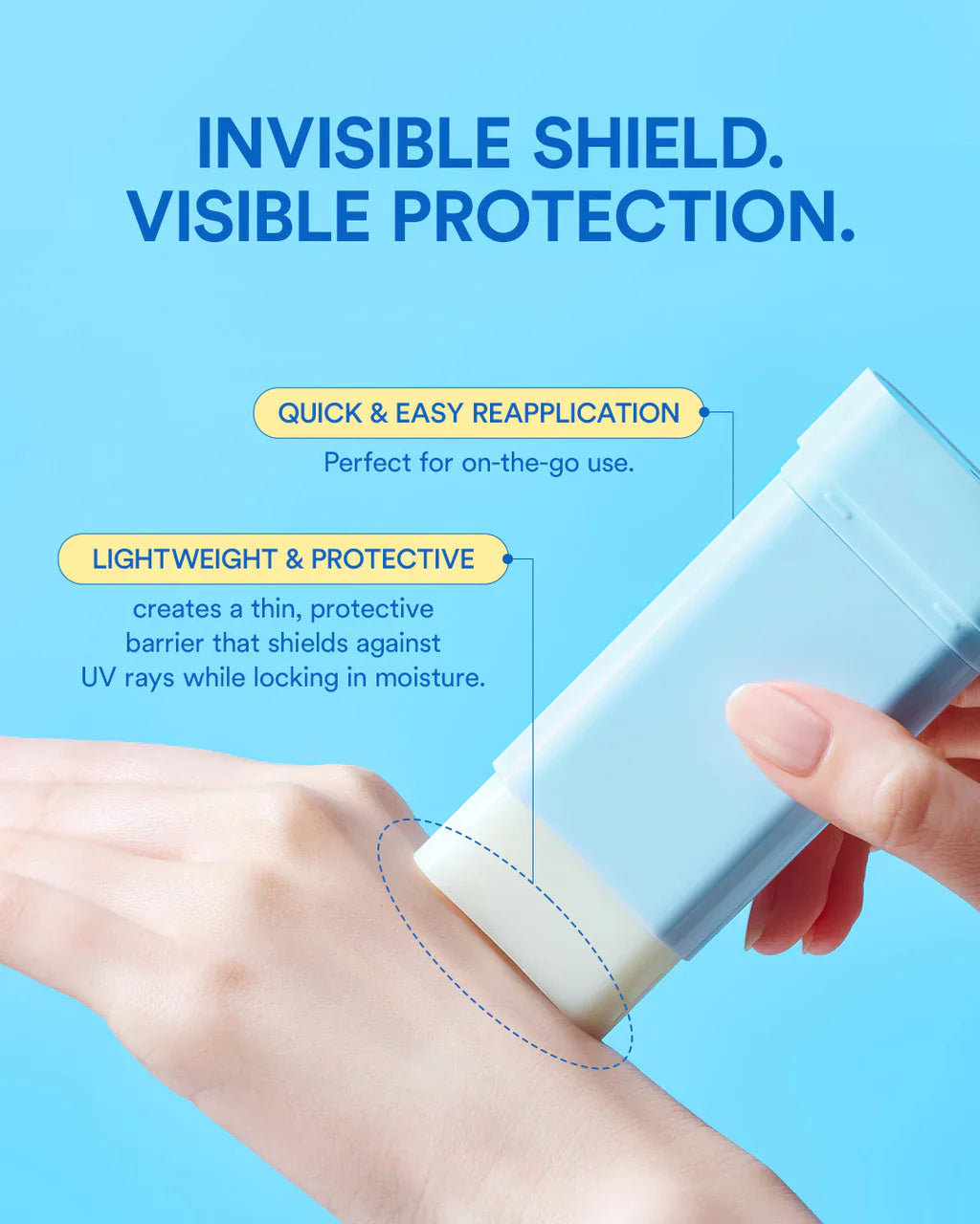 TOCOBO Cotton Airy Sun Stick SPF 50+ PA++++ – Lightweight Matte Korean Sunscreen Stick for Daily UV Protection